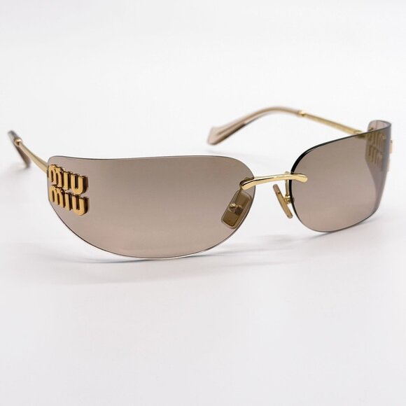 NEW MIU MIU SUNGLASSES MUA51S 5AK20P GOLD WOMEN MU A51S SMU A51 main image 5